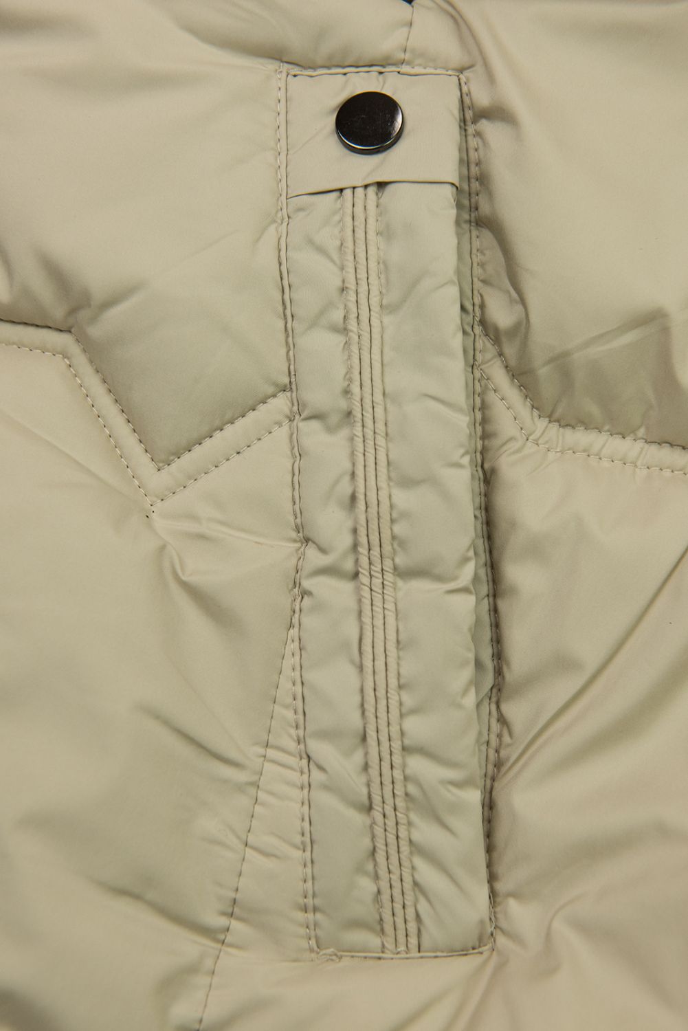 Oboustranný přechodný kabát béžová/zelená