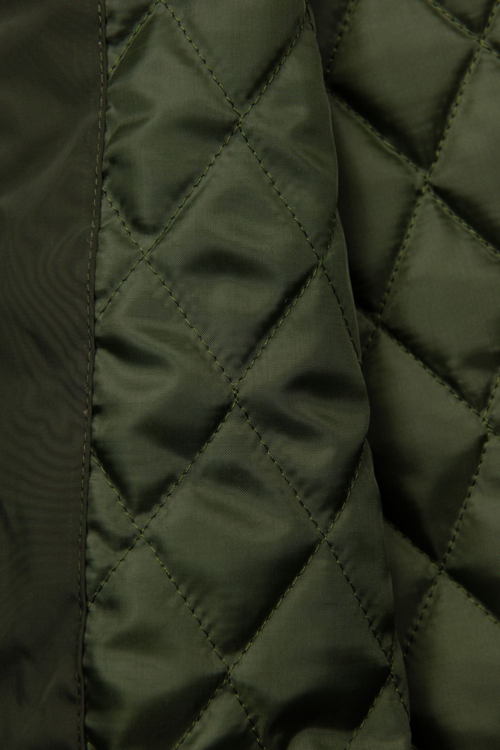 Khaki prodloužený plášť/parka