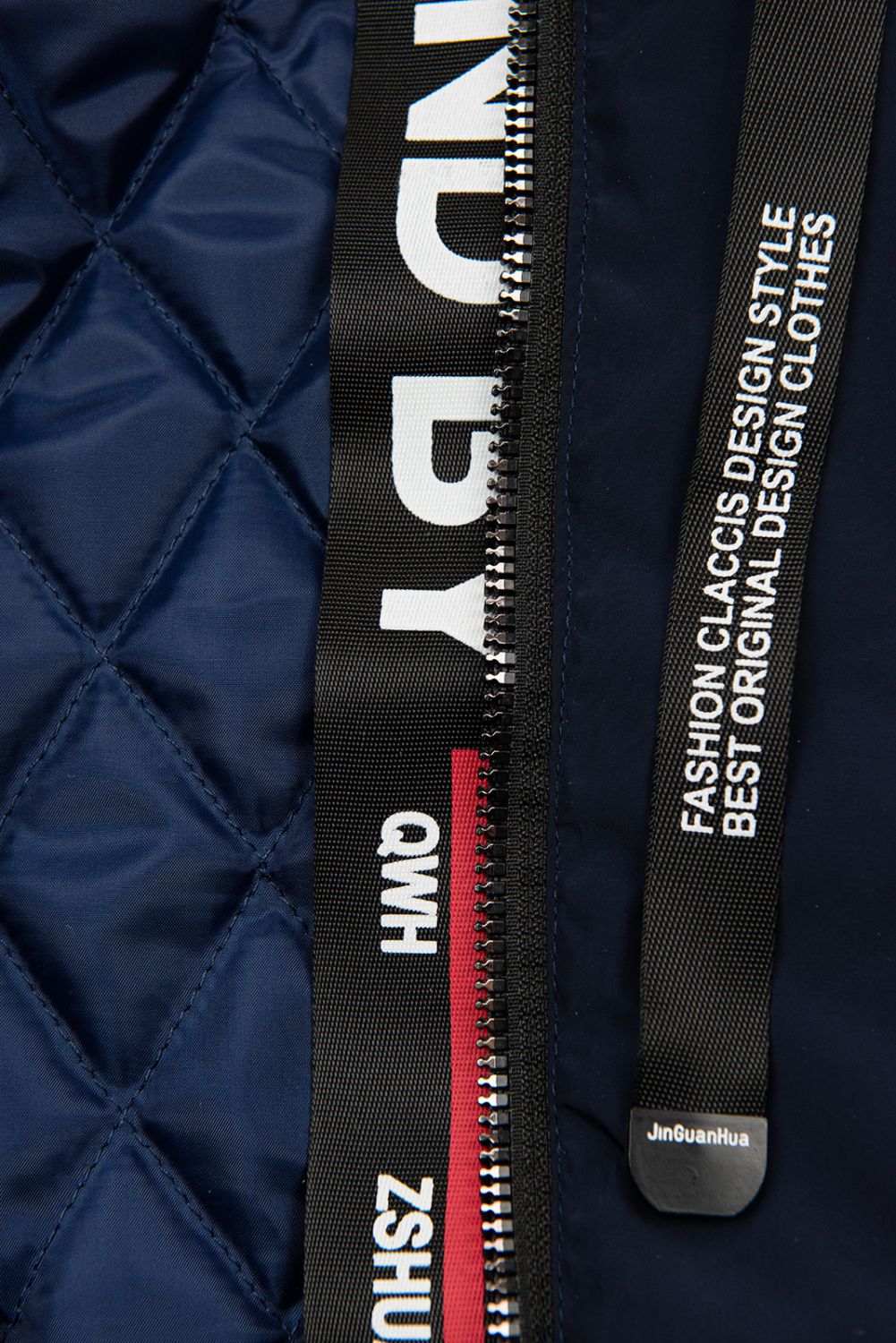 Tmavě modrý prodloužený plášť/parka