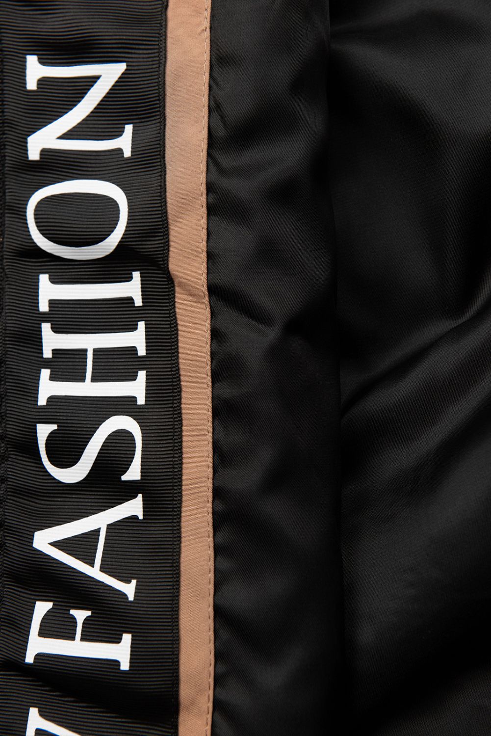 Lehká přechodná parka FASHION broskvově hnědá