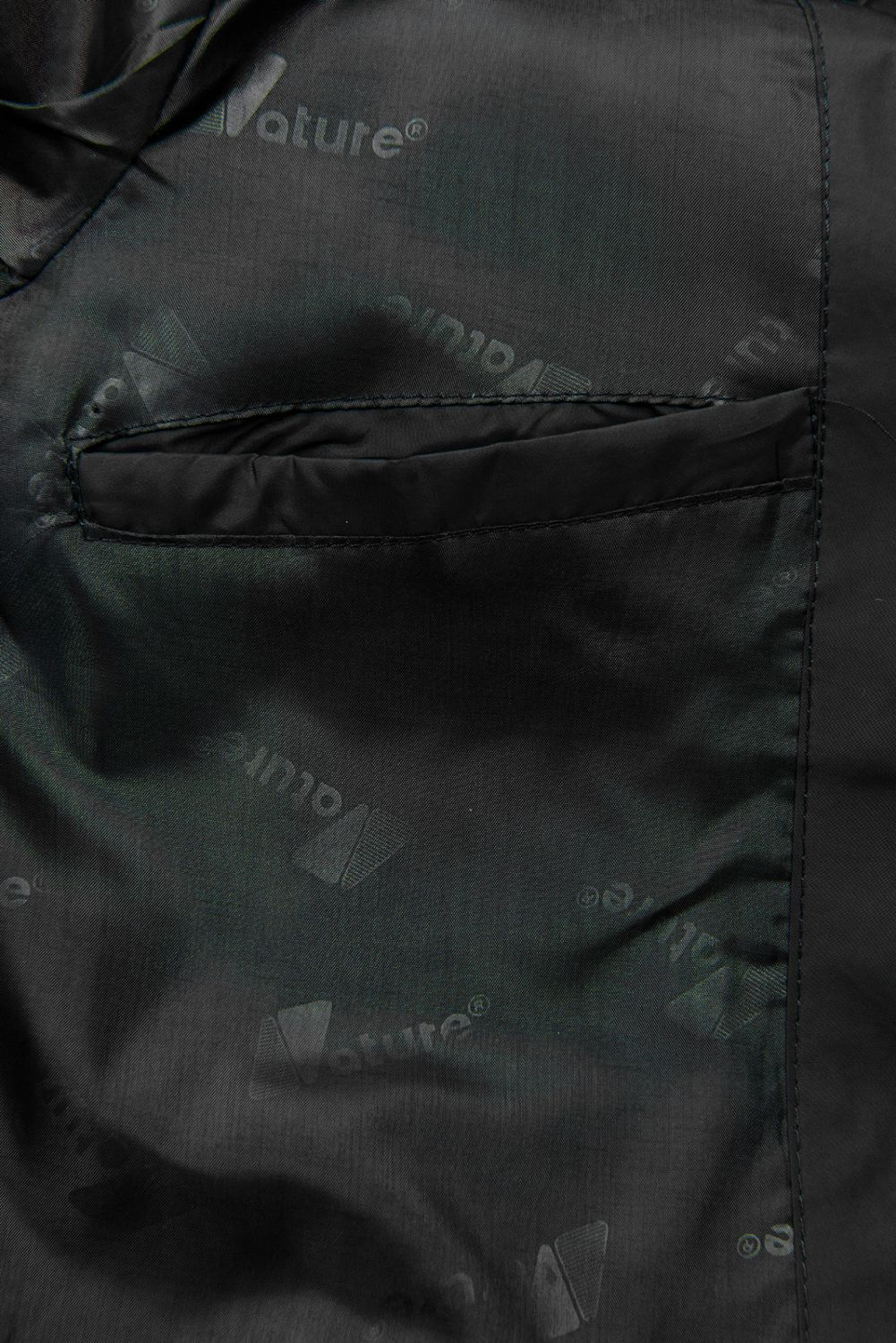 Přechodná bunda v prodlouženém střihu černá