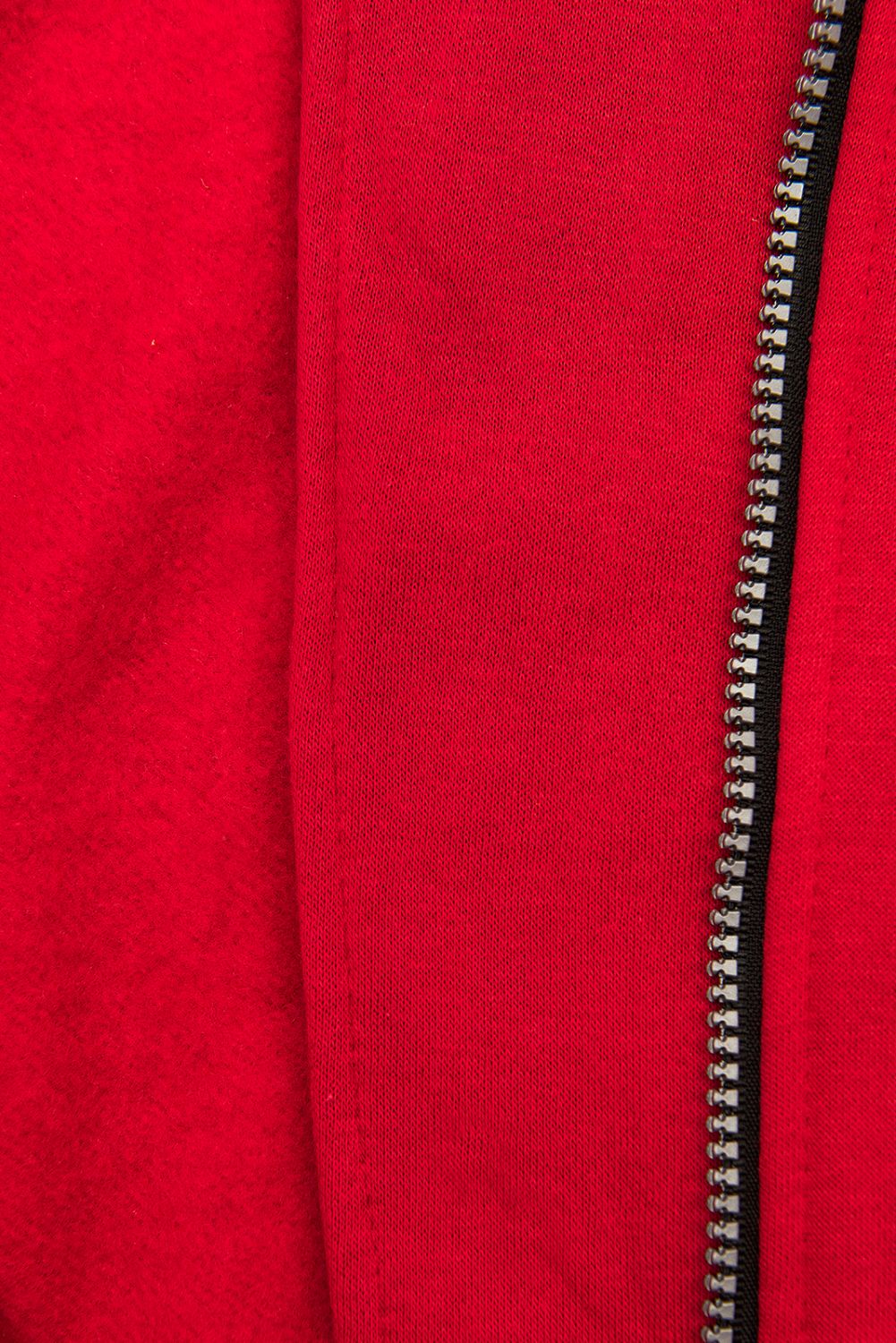 Červená mikina na zip