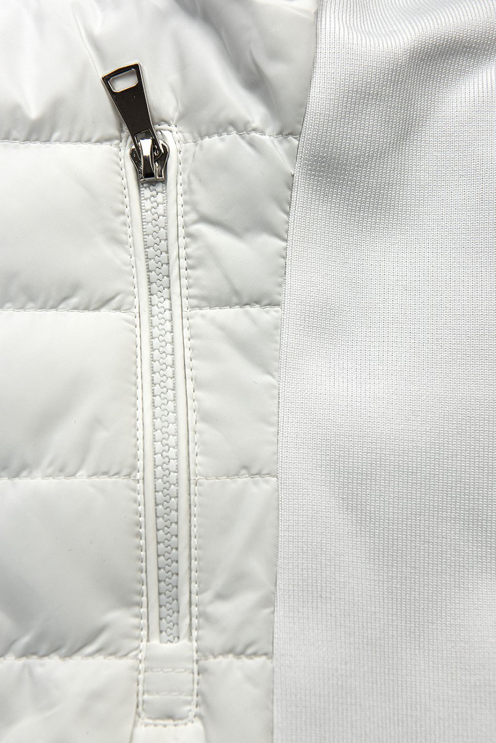 Bílá oboustranná přechodná bunda