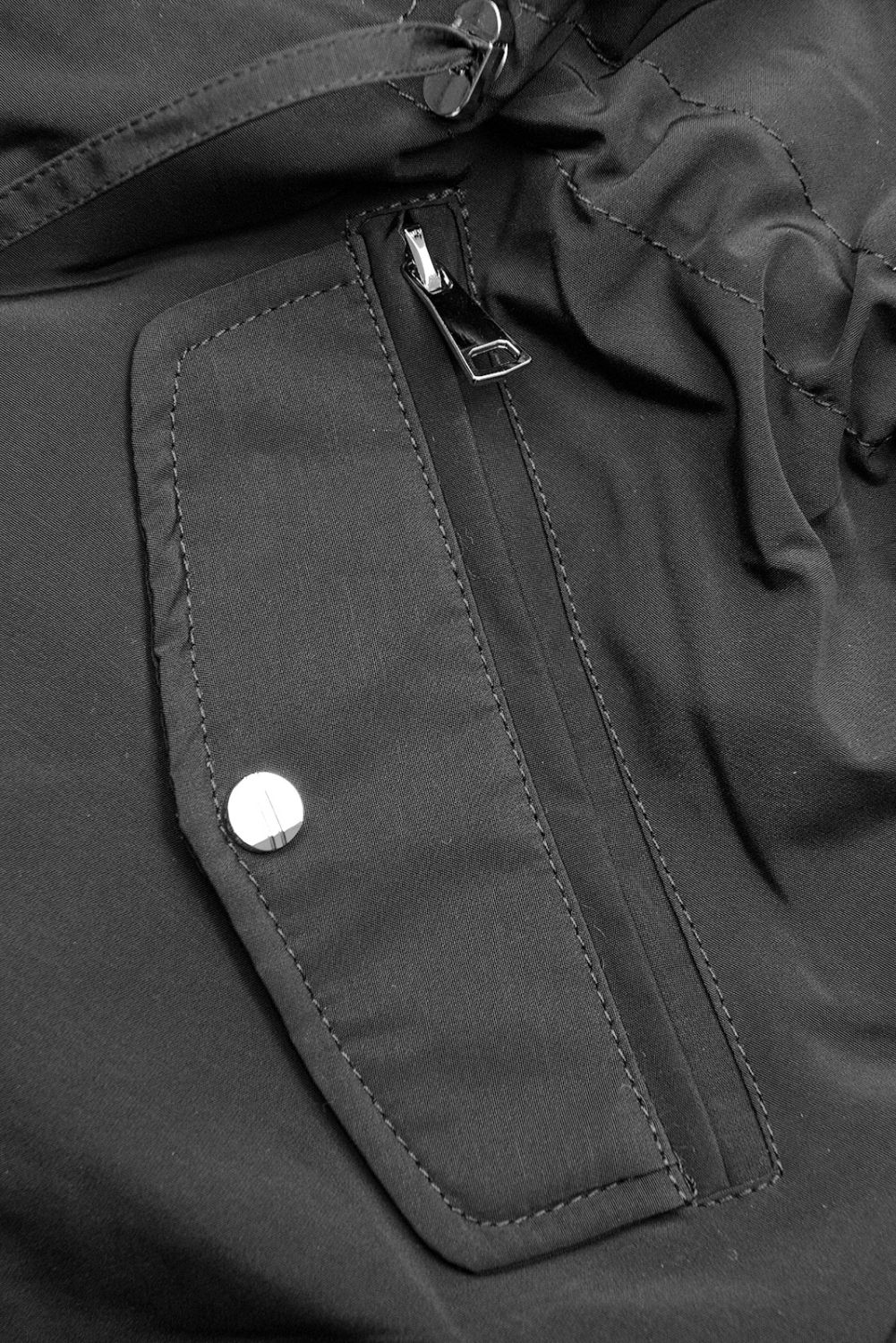 Přechodná oboustranná parka s kapucí světle šedá/písková