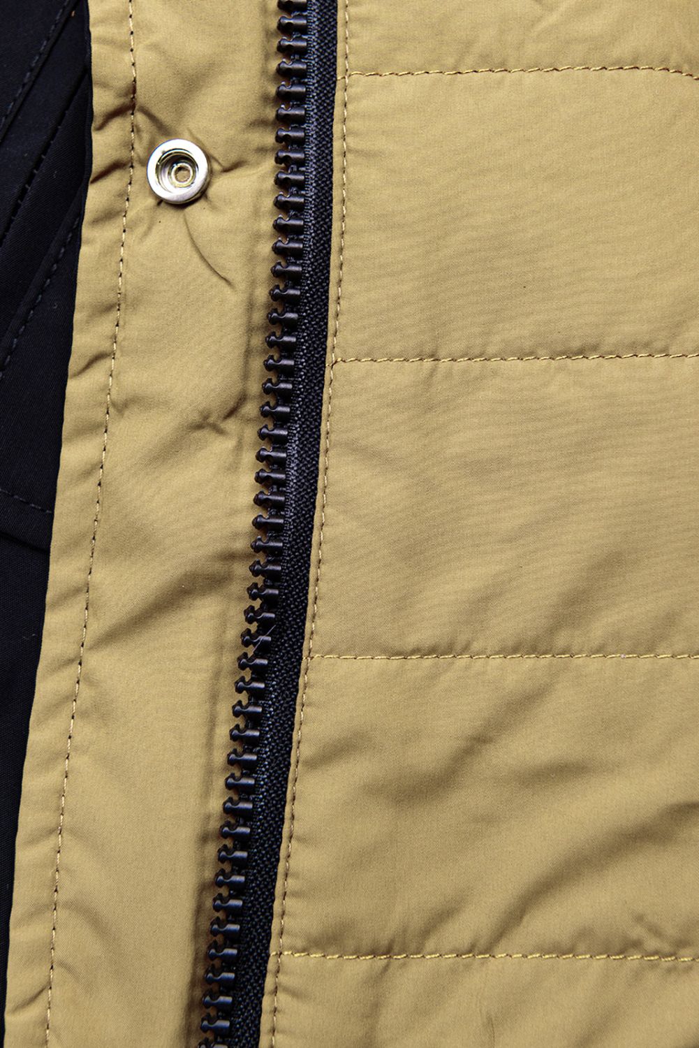 Přechodná oboustranná parka s kapucí světle šedá/písková