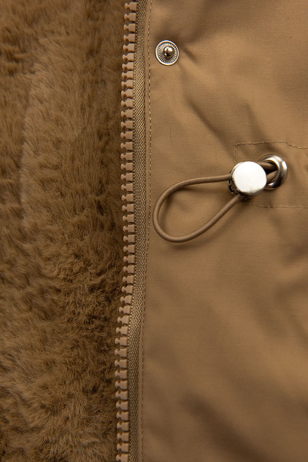 Hnědá dětská zimní parka