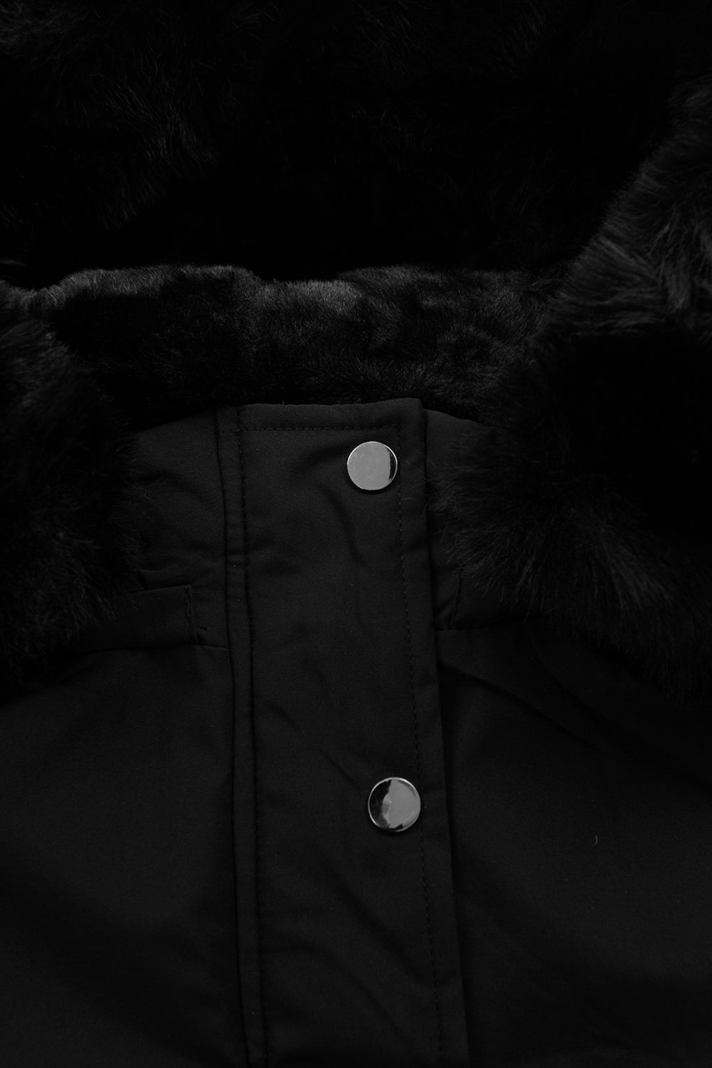 Černá dětská zimní parka