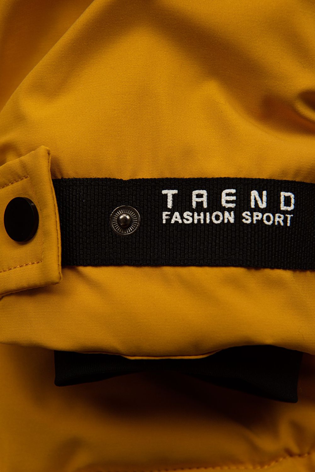 Hořčicově žlutá  zateplená dětská zimní bunda