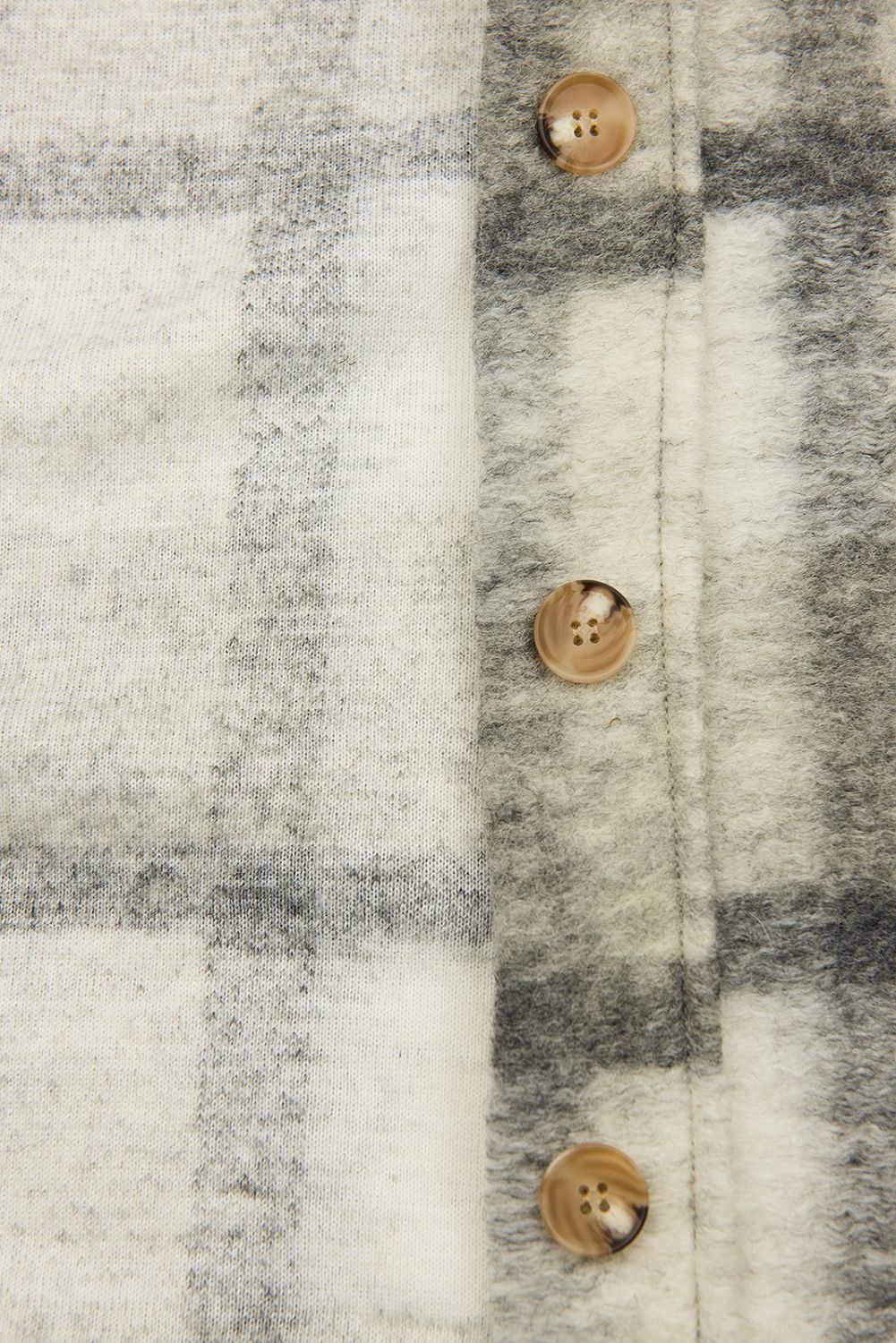 Šedo-bílá košilová bunda