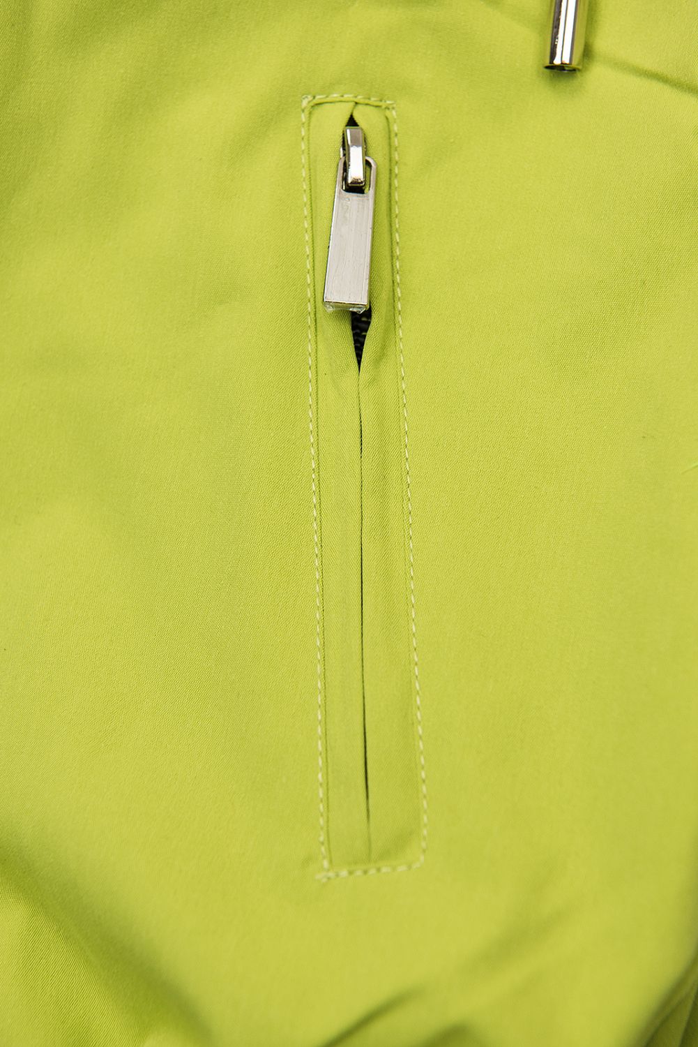 Světle zelená tečkovaná parka