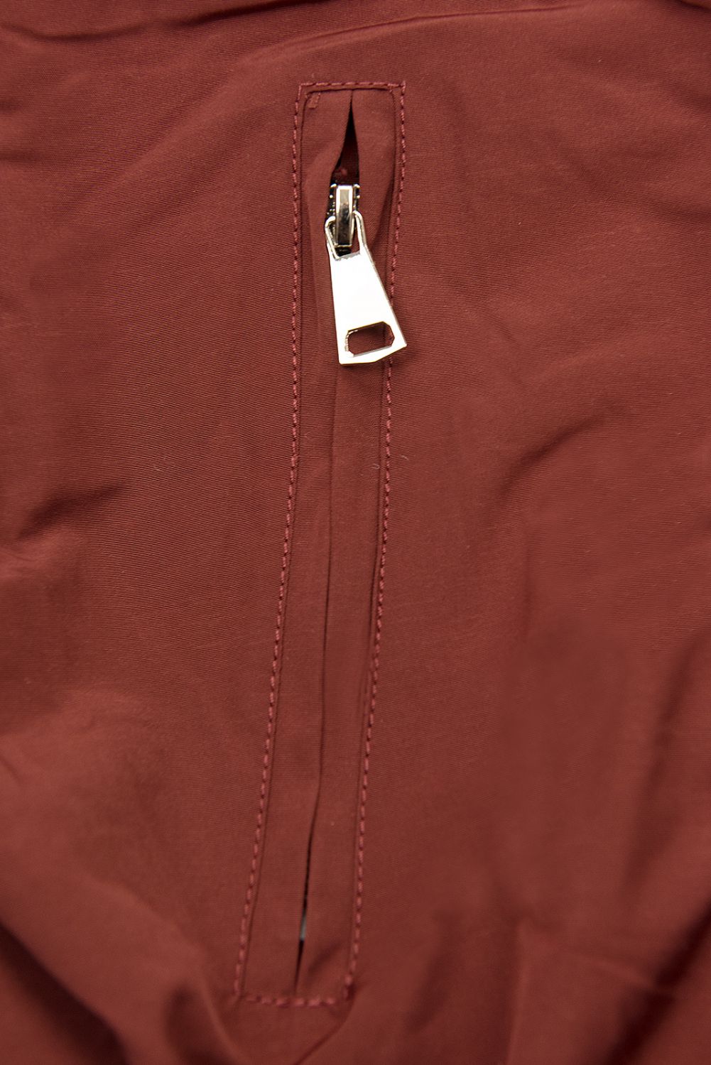 Vínová/hnědá oboustranná přechodná parka