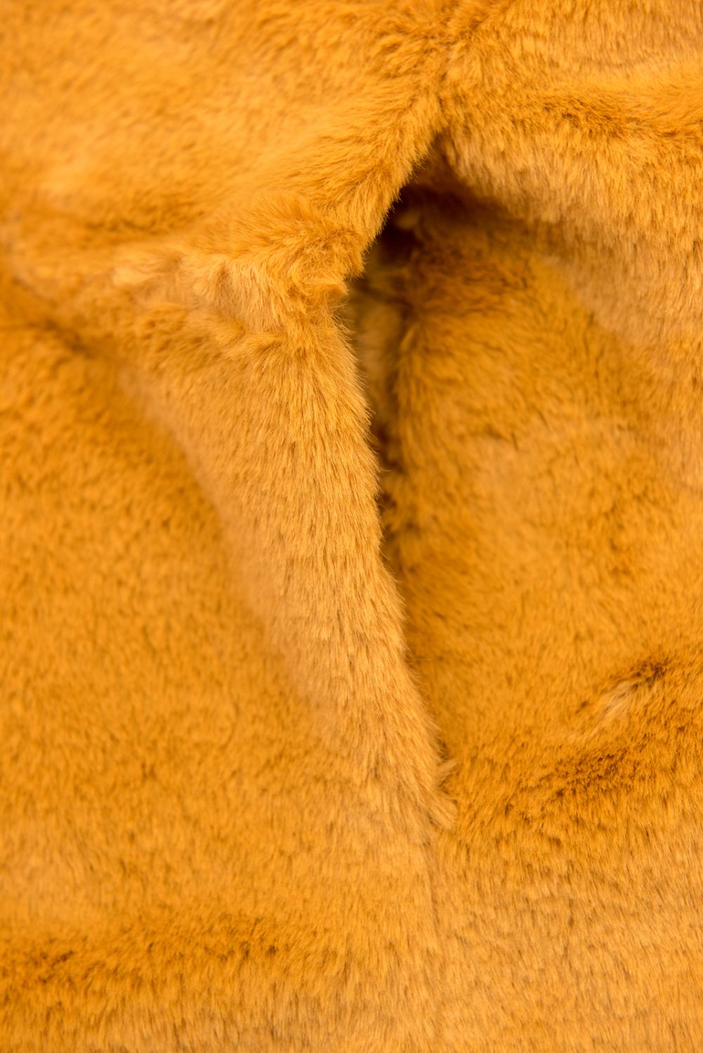 Žlutá oboustranná bunda s plyšem