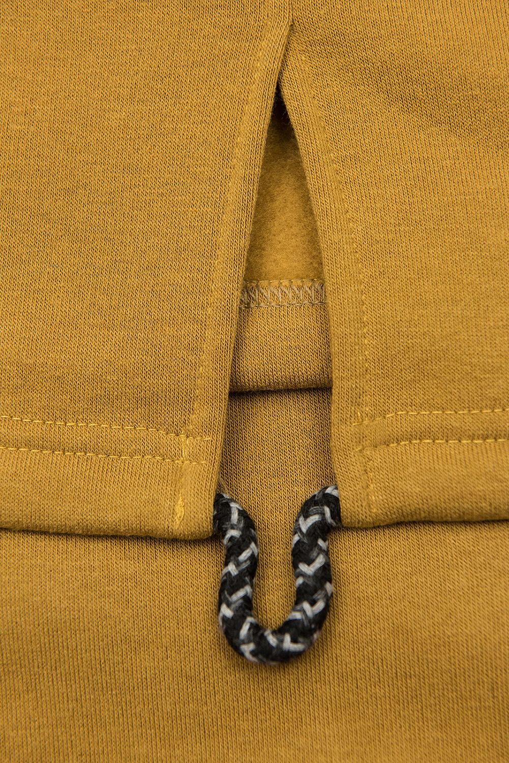 Mustard mikina ve slim střihu