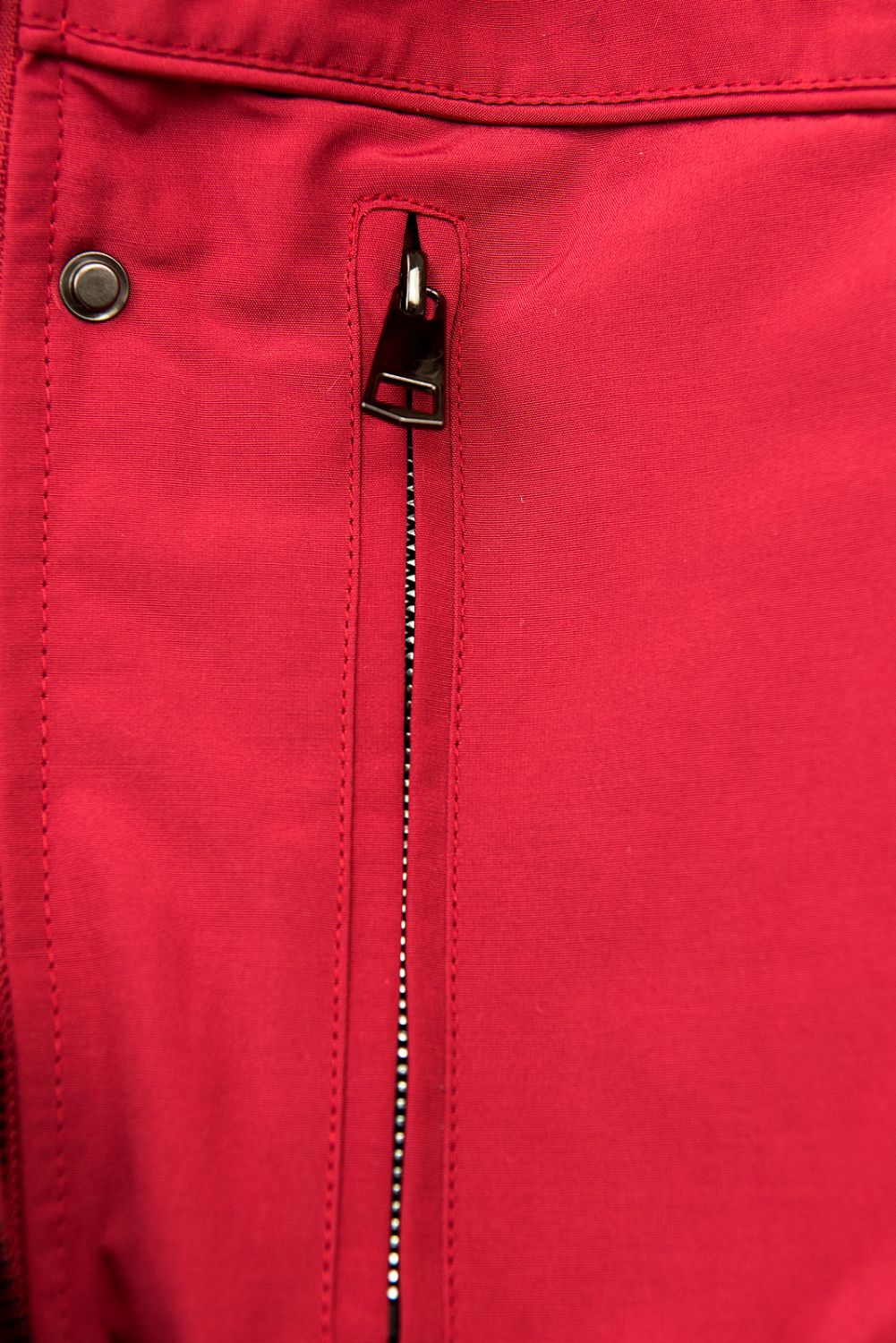 Červená parka s teplou plyšovou podšívkou