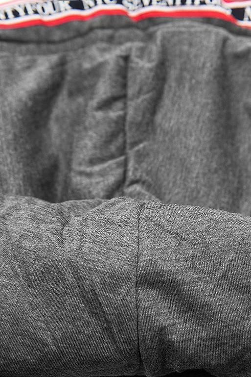 Prodloužená mikina s kapucí černá/grafitová