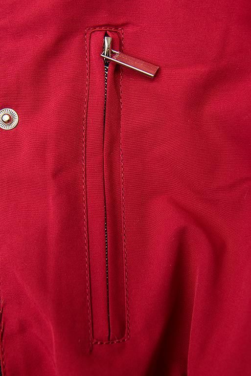 Zateplená parka červená/ecru