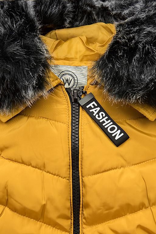 Žlutá zimní bunda FASHION