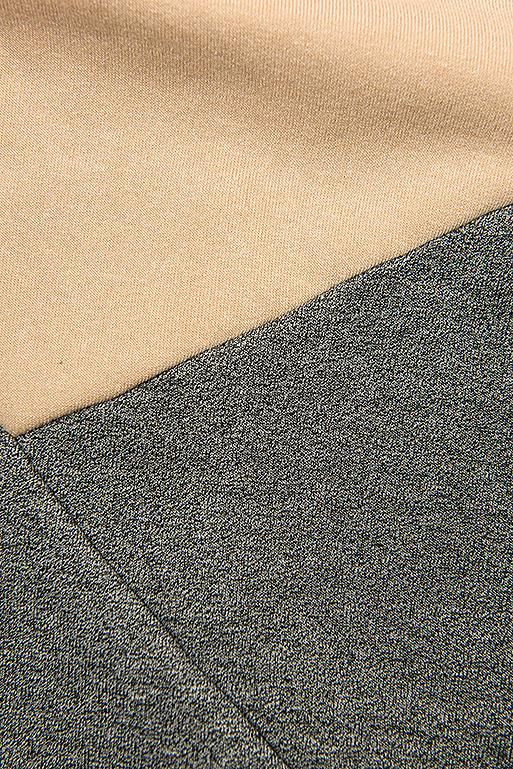 Mikina s oblékáním přes hlavu béžová/šedá/černá