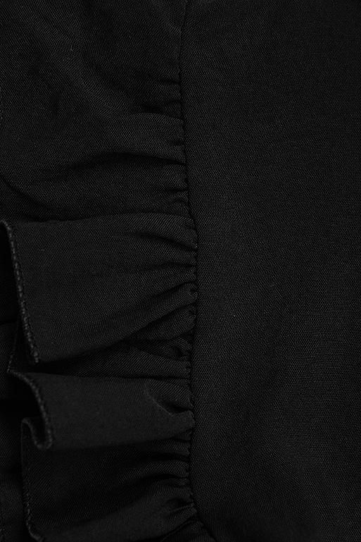 Černé letní šaty z viskózy