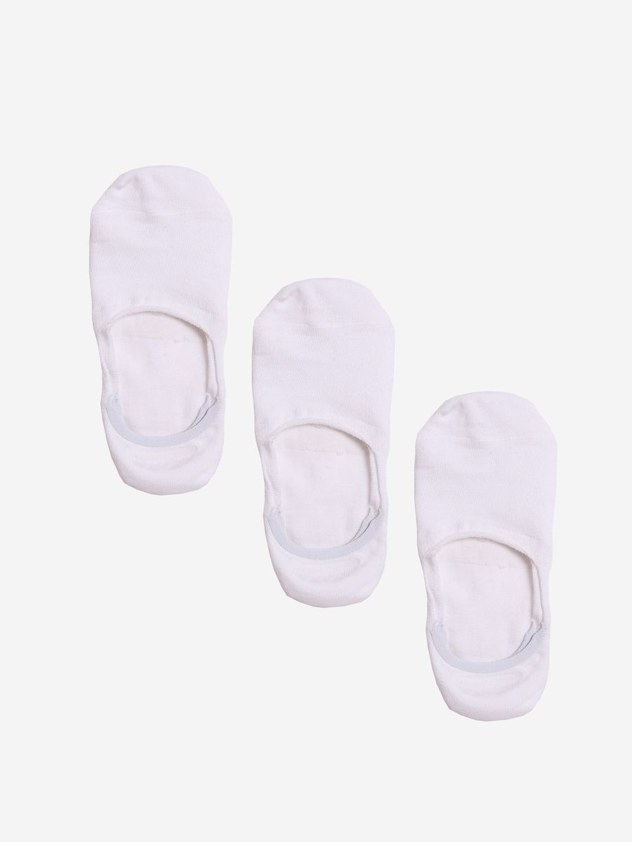 Bílé ponožky do balerin - trojbalení