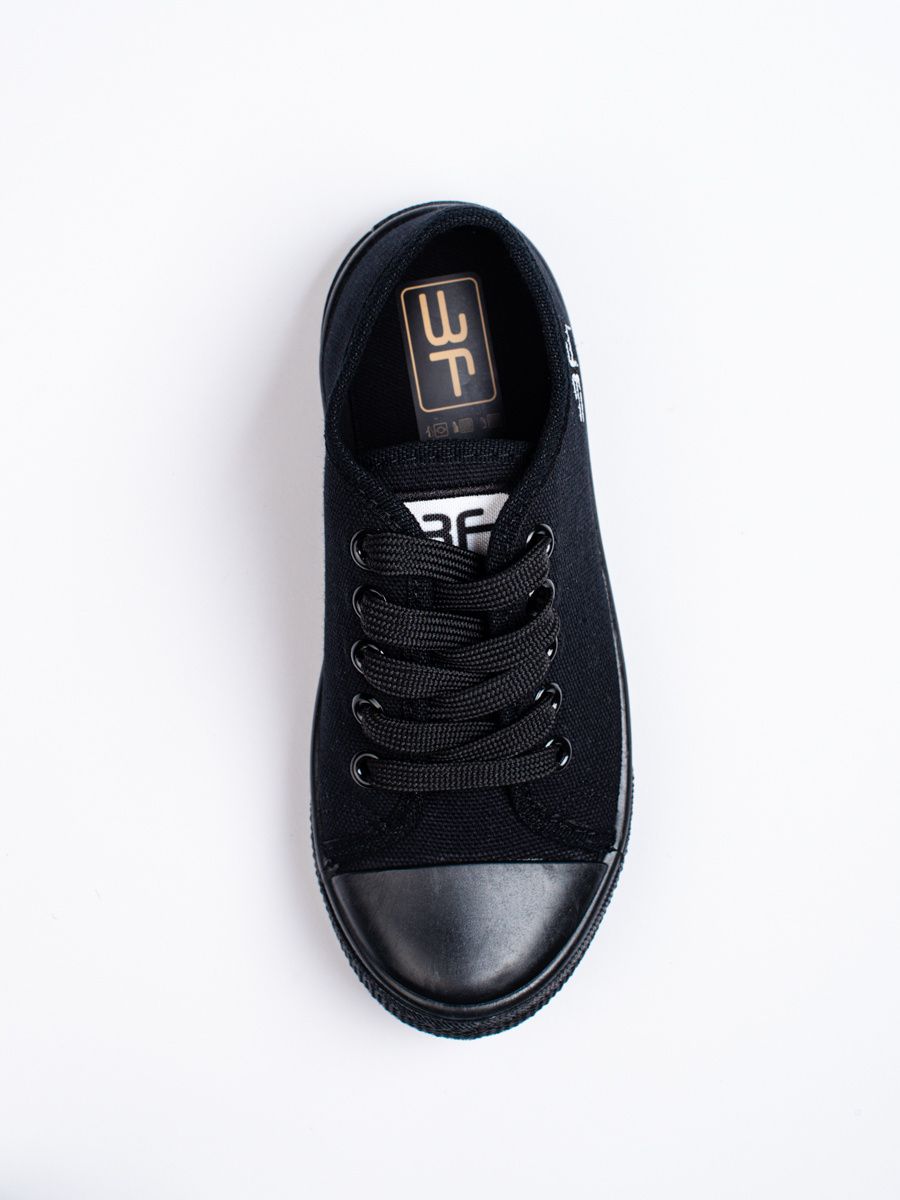 Dětské plátěné tenisky černé