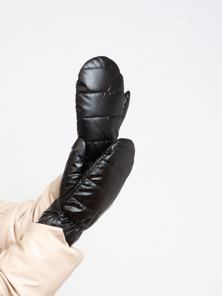 Černé dámské rukavice - palčáky