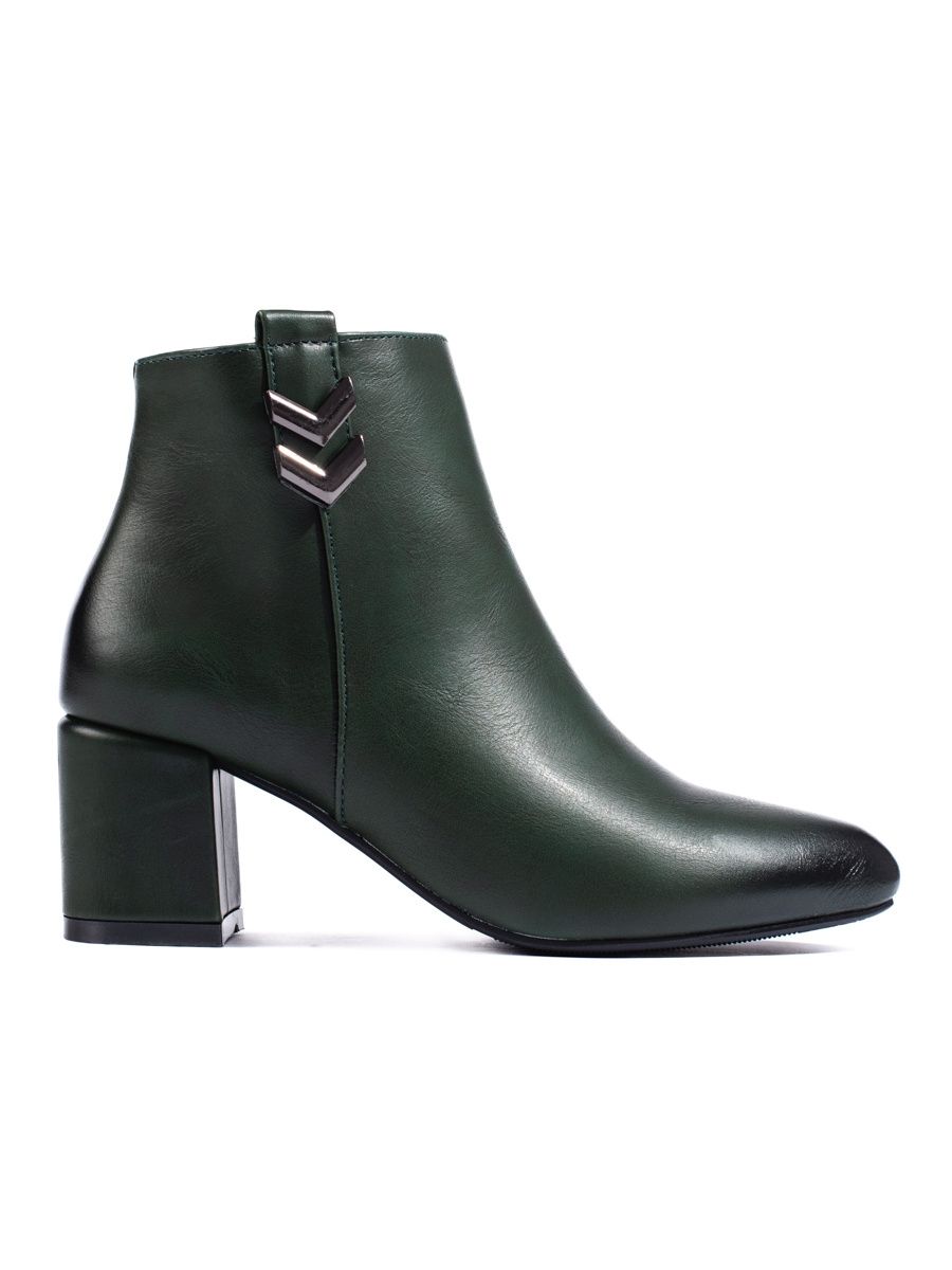 Klasické elegantní nízké holínky tmavě zelené