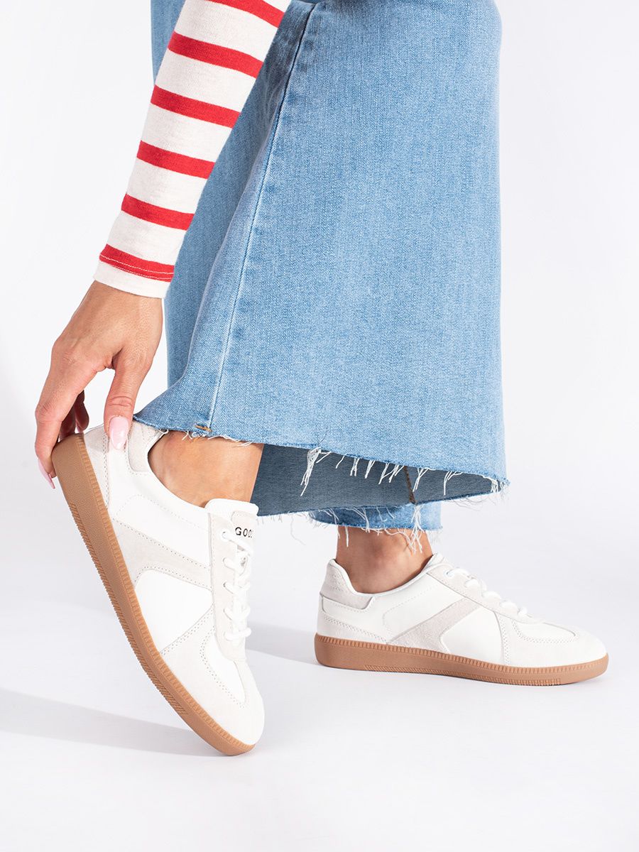 Kožené dámské tenisky bílé NAPA