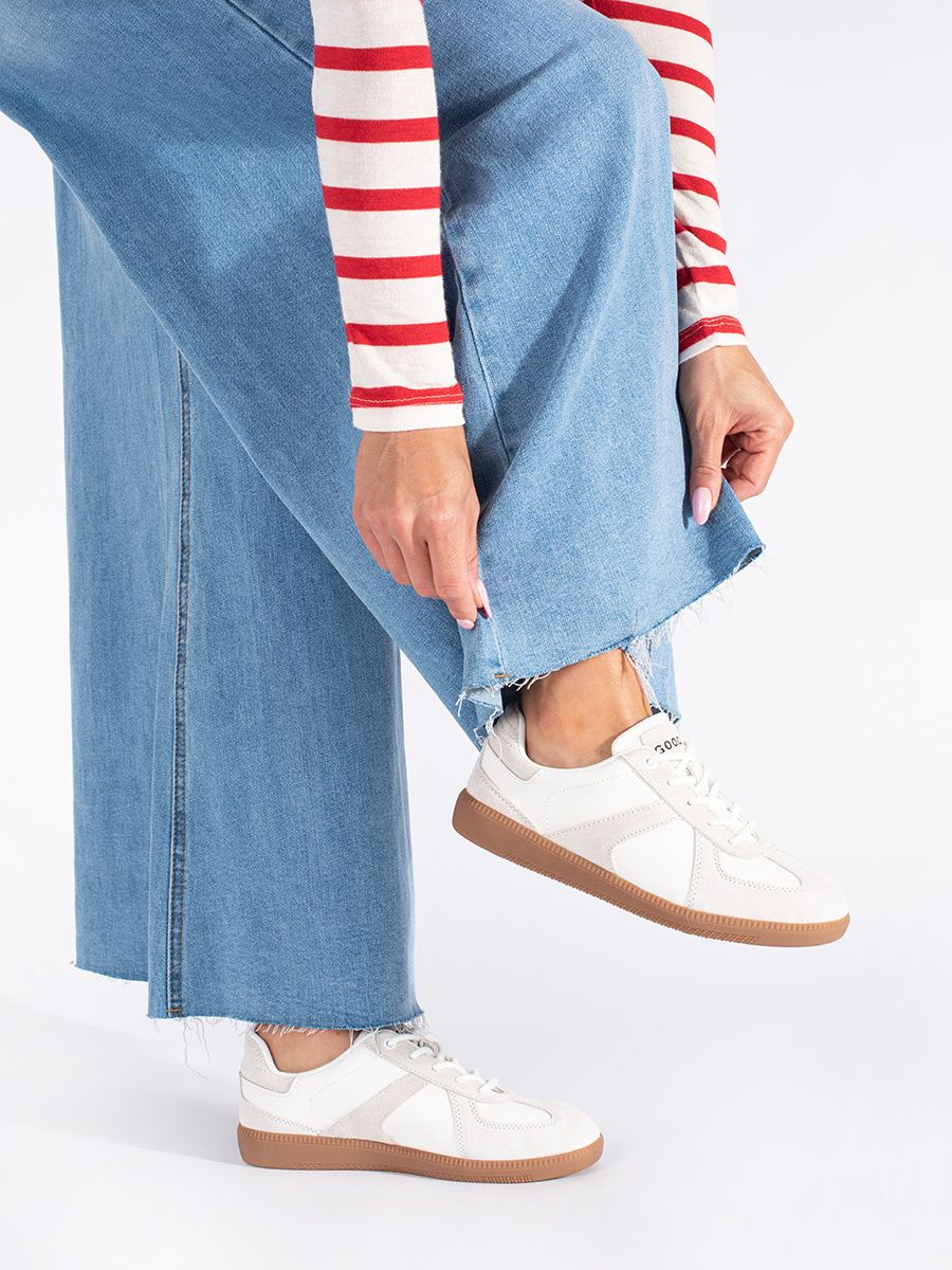 Kožené dámské tenisky bílé NAPA