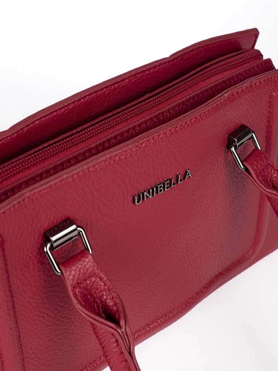 Červená klasická dámská kabelka s odnímatelným páskem