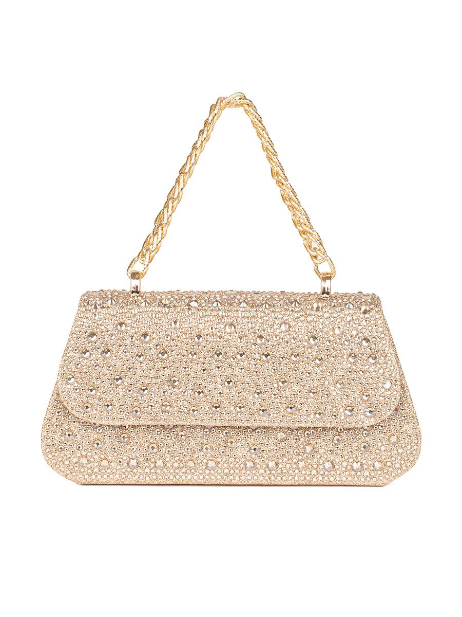 Malá zlatá kabelka na řetízku