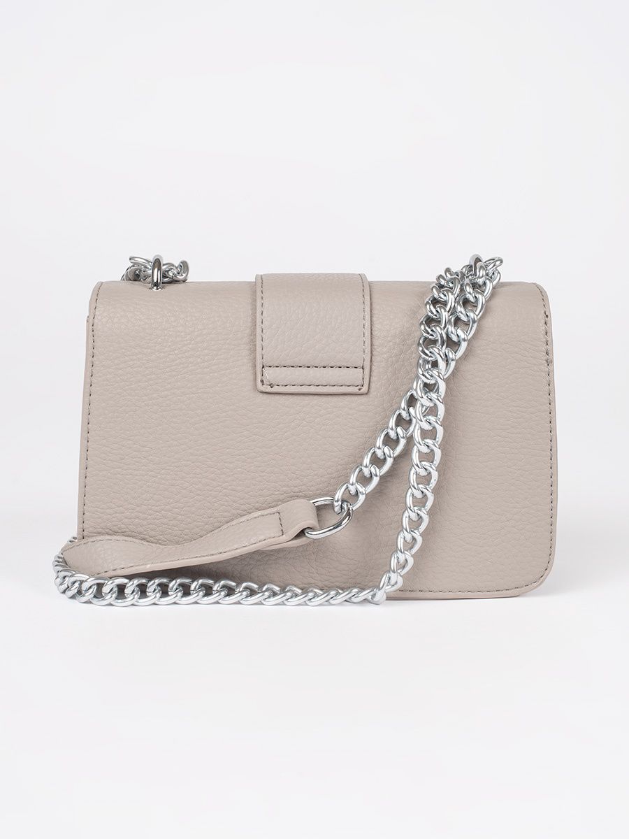 Béžová kabelka se stříbrným řetízkem URBAN BLOSSOM