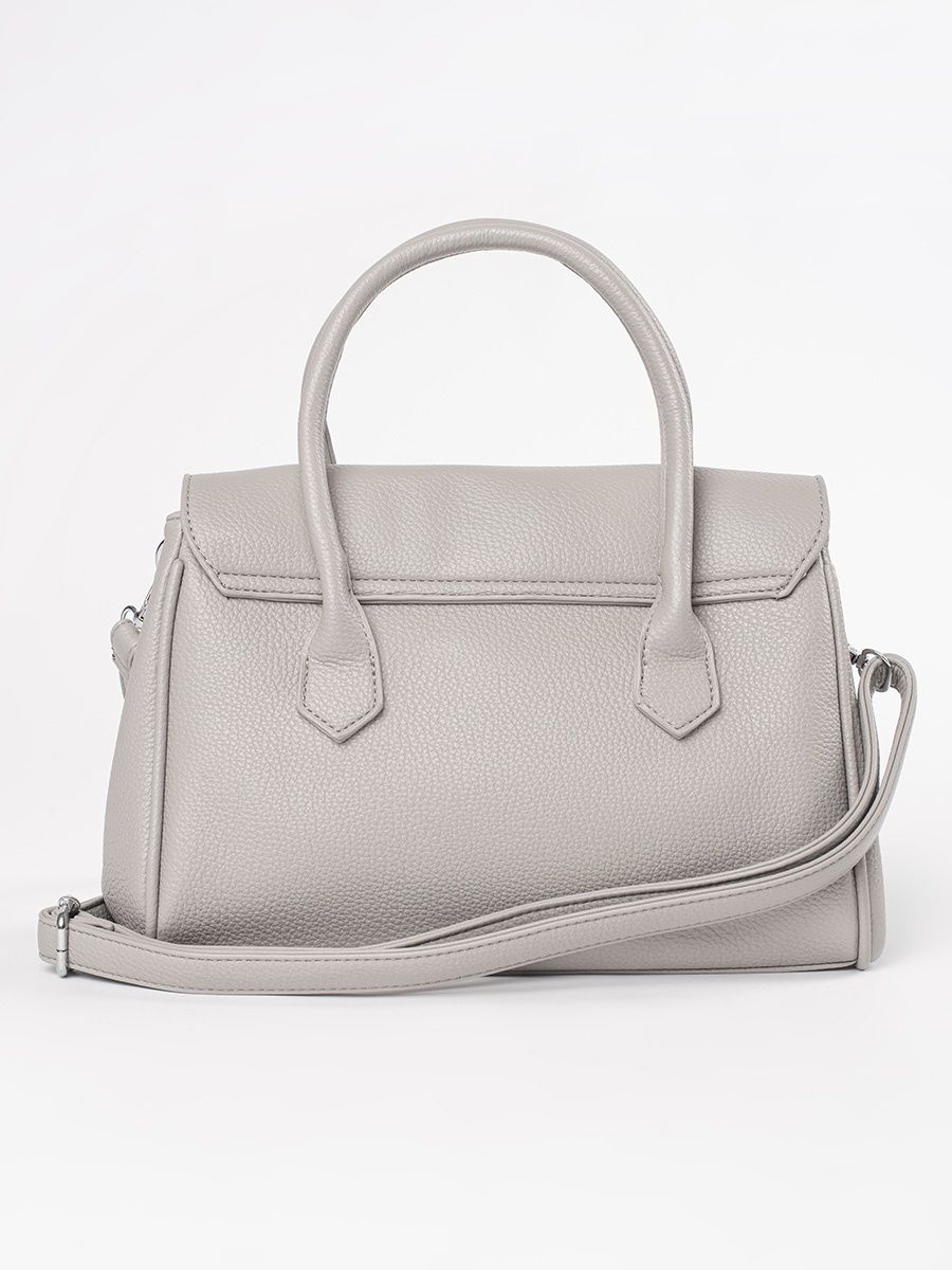 Šedá taška s rukojeťmi a popruhem