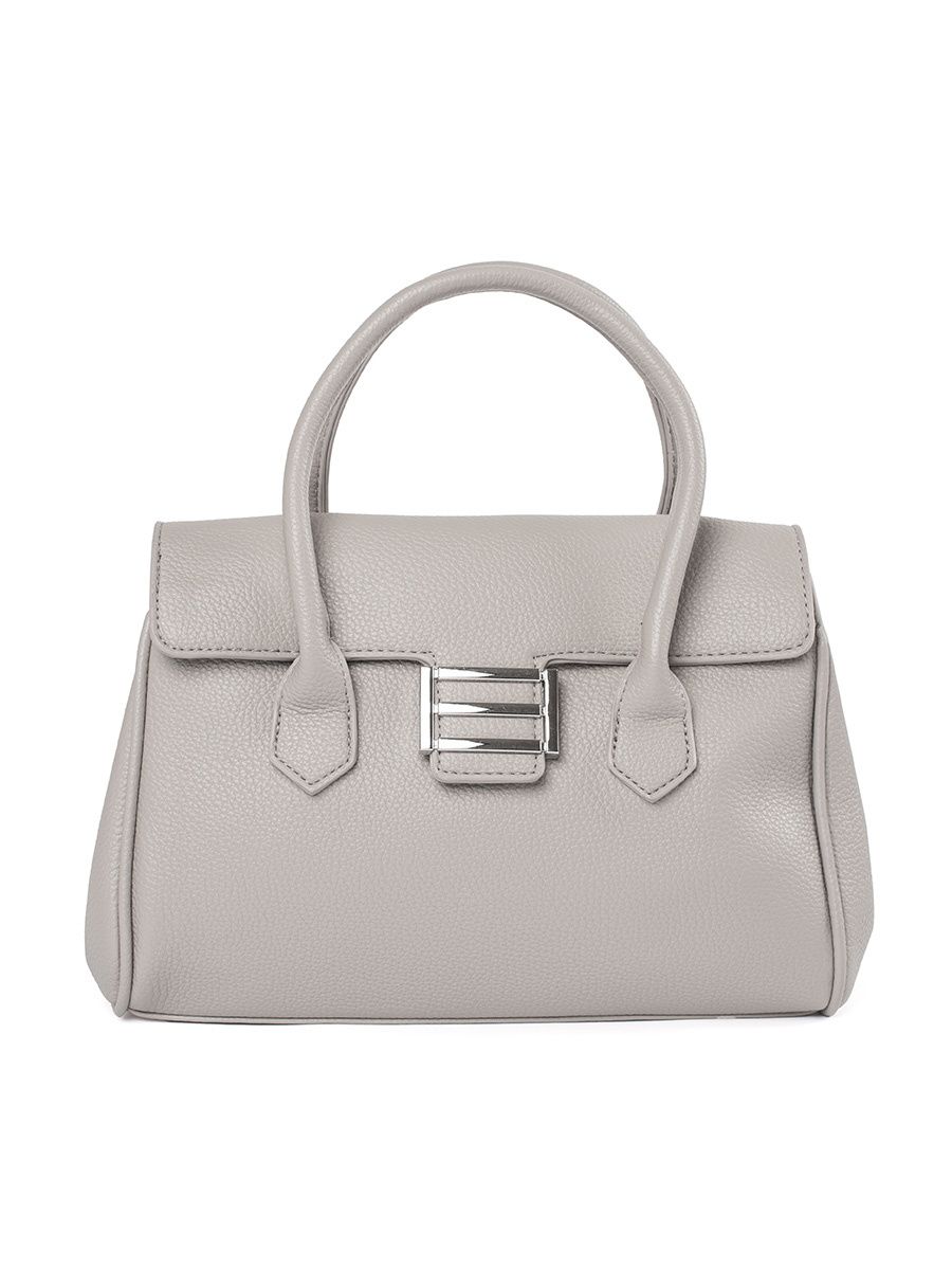 Šedá taška s rukojeťmi a popruhem