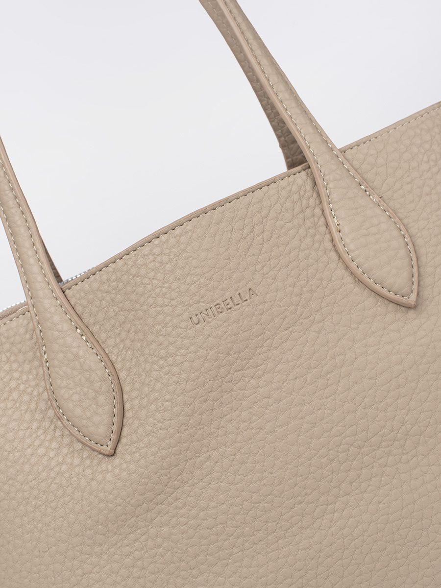 Béžová taška typu shopper