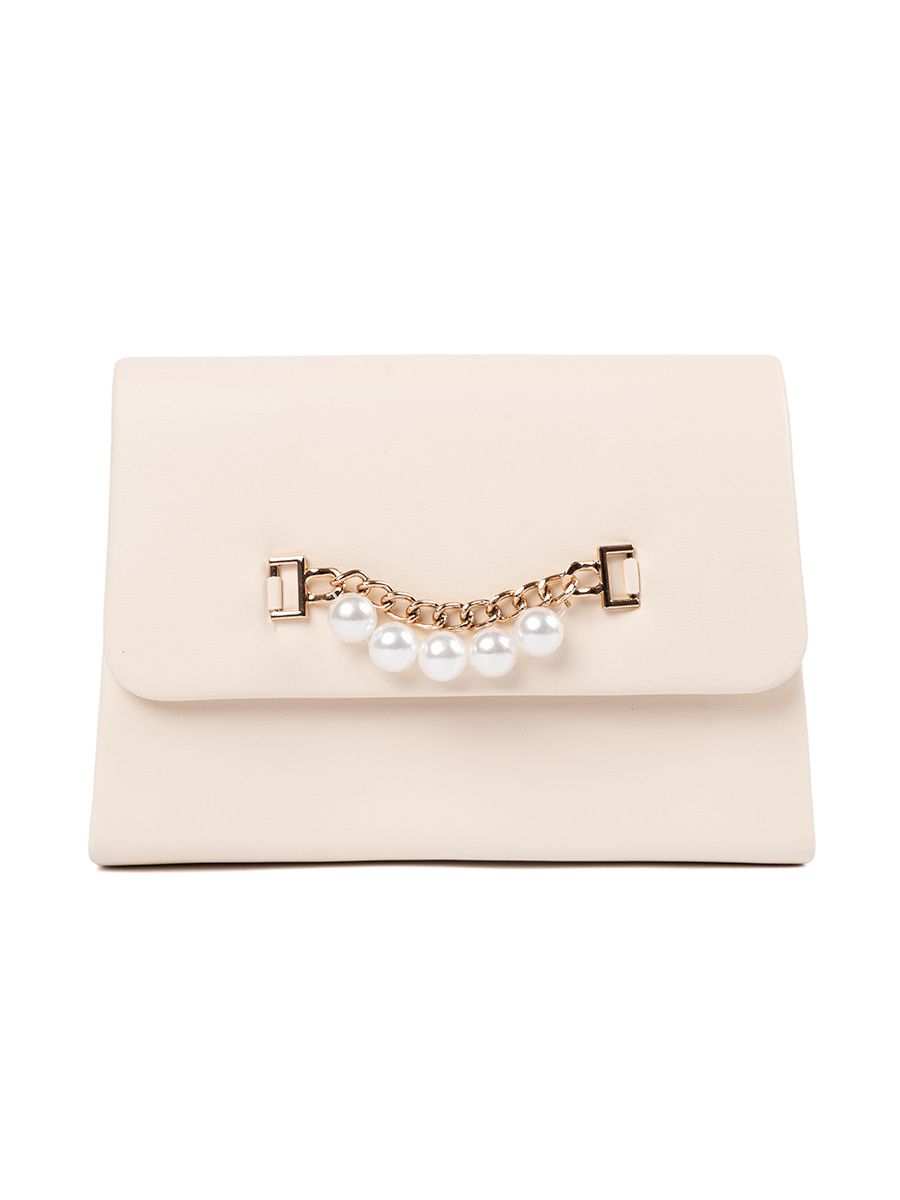 Elegantní malá béžová kabelka