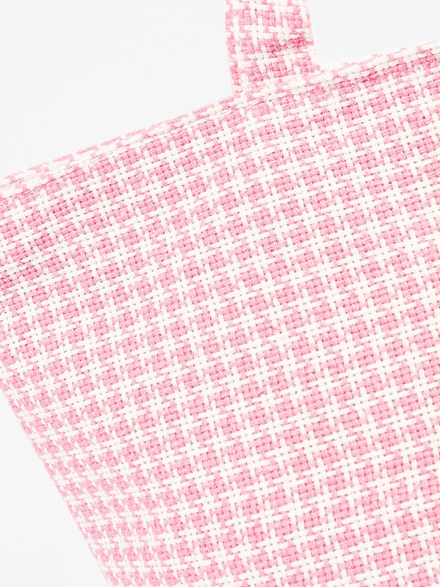 Růžová plážová taška