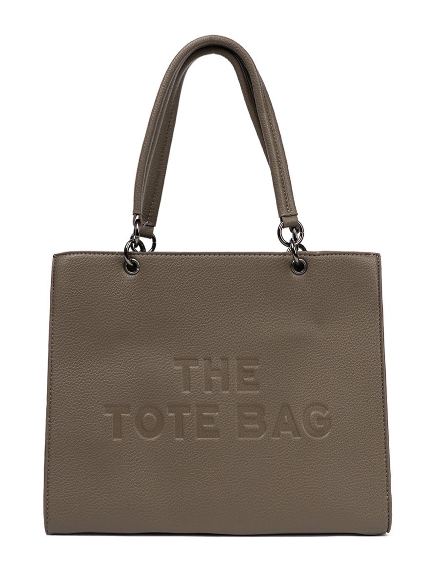 Elegantní kabelka TOTE tmavě béžová
