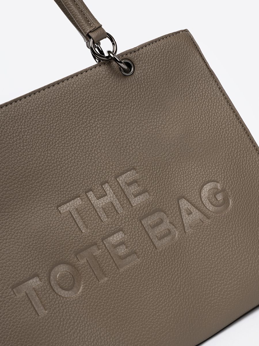 Elegantní kabelka TOTE tmavě béžová