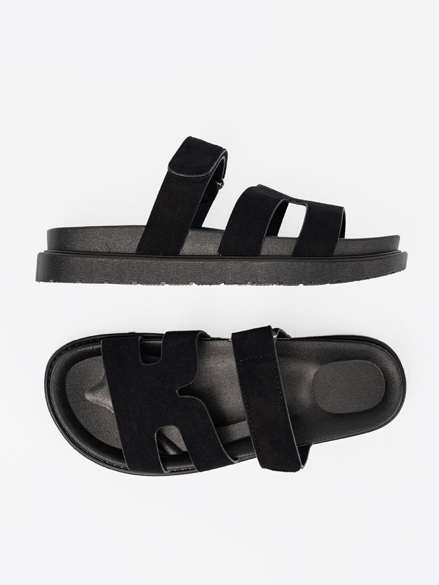 Černé dámské pantofle