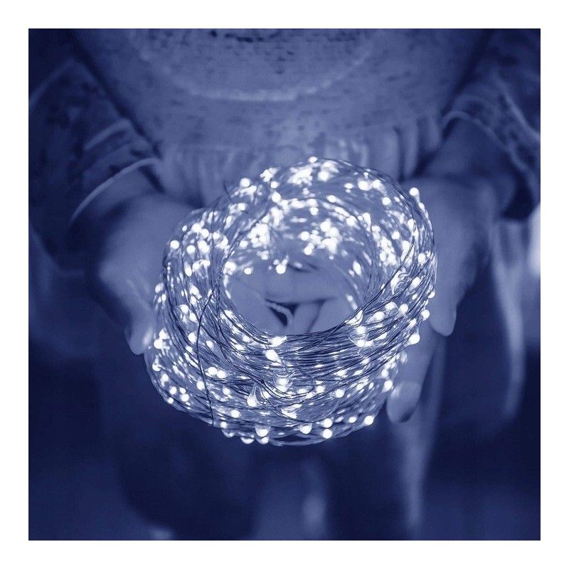 Vánoční světla - 200 LED, 20m, bílá