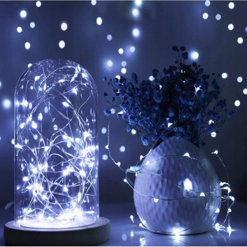 Vánoční světla - 200 LED, 20m, bílá