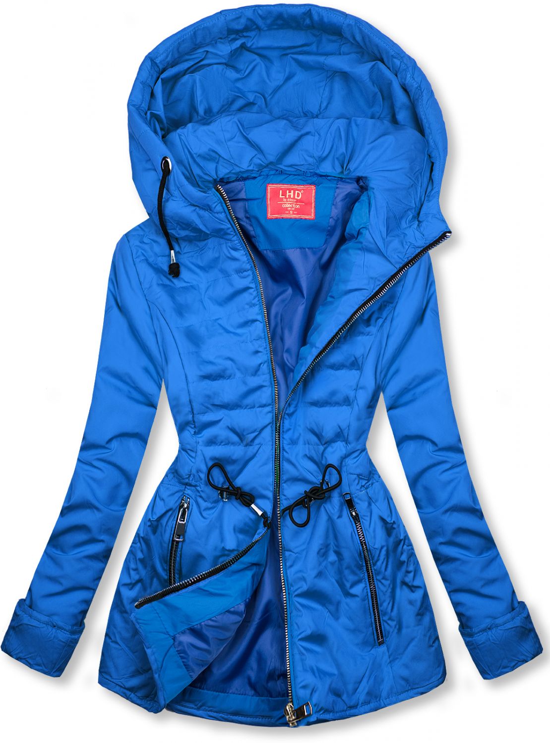 Kobaltově modrá prošívaná lehká bunda