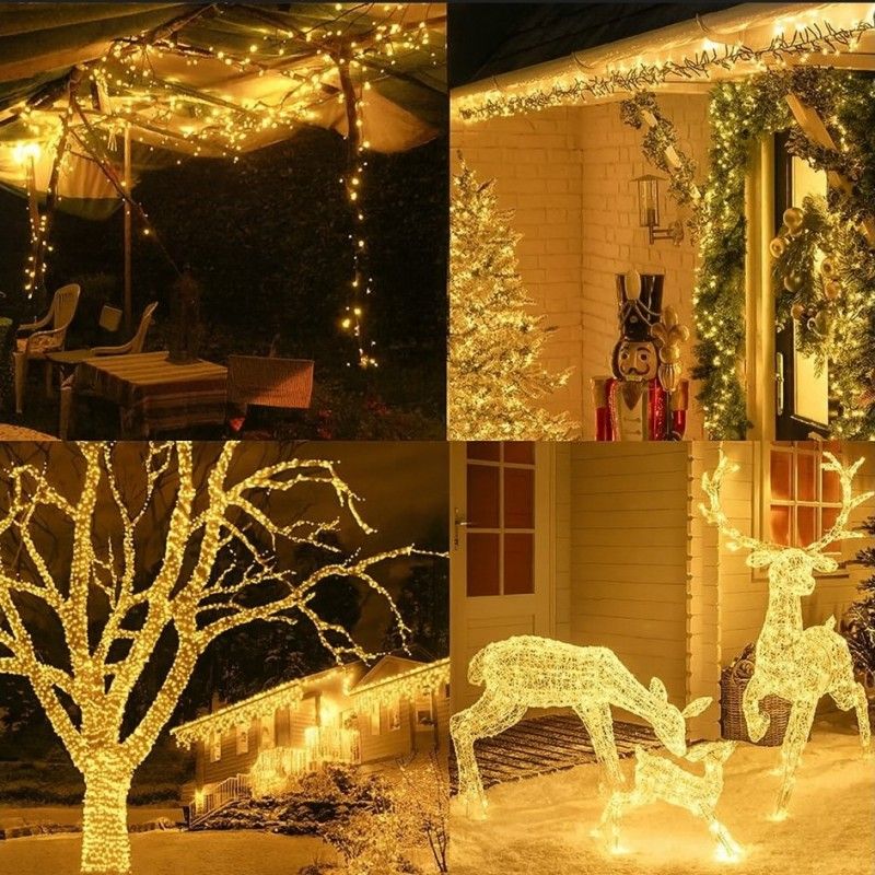 Vánoční světla - 500 LED, 50m, teplá bílá