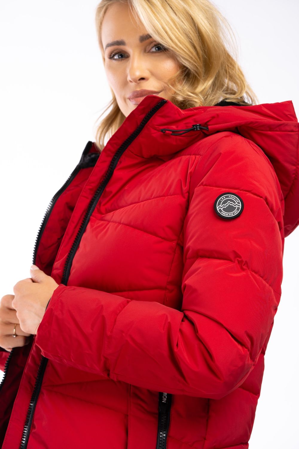 Extra teplá zimní bunda s plyšem tmavě modrá/šedá