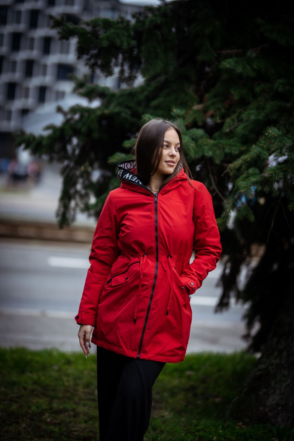 Černá parka FASHION