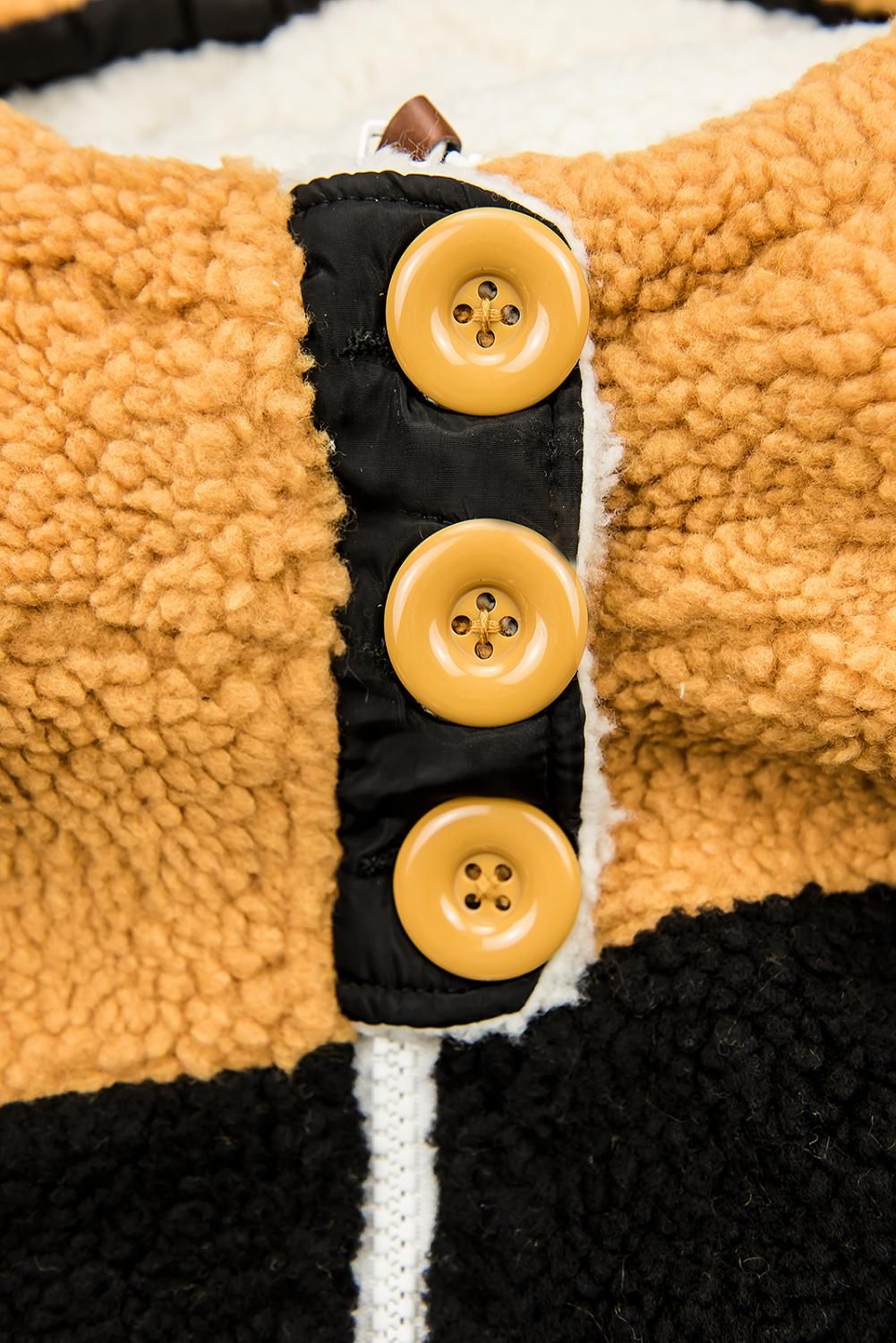 Bílo-černá zimní teplá mikina