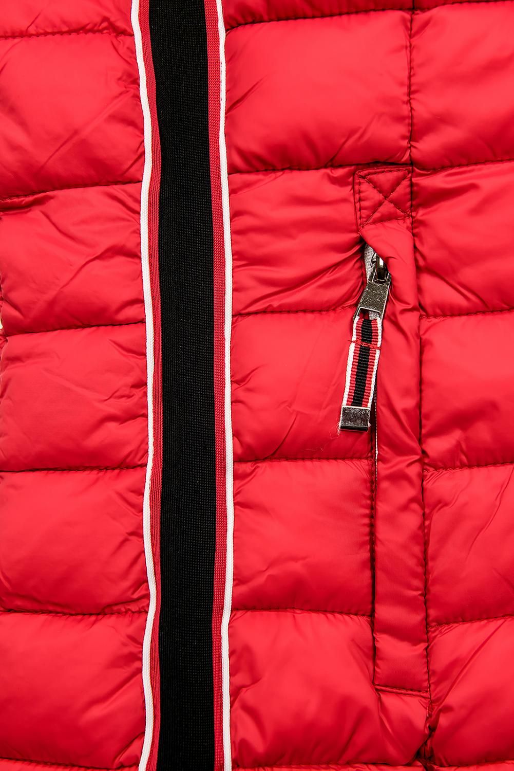 Červená lehká prošívaná bunda