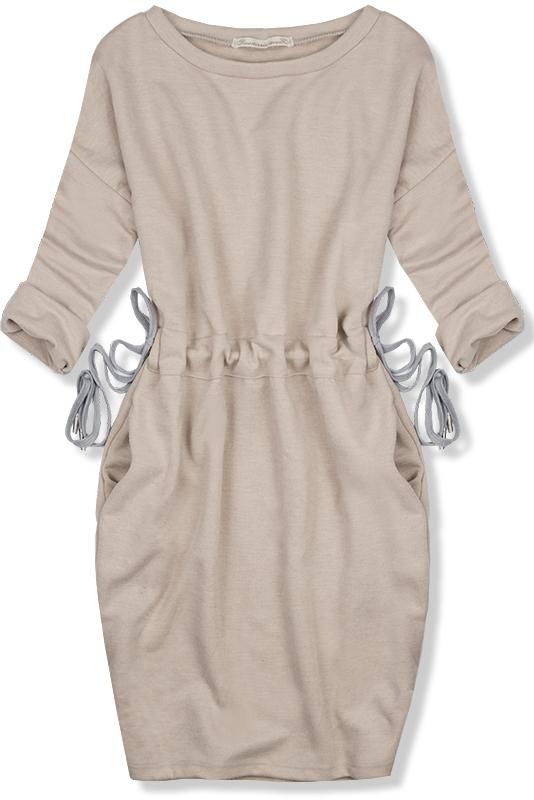 Béžové ležérní šaty