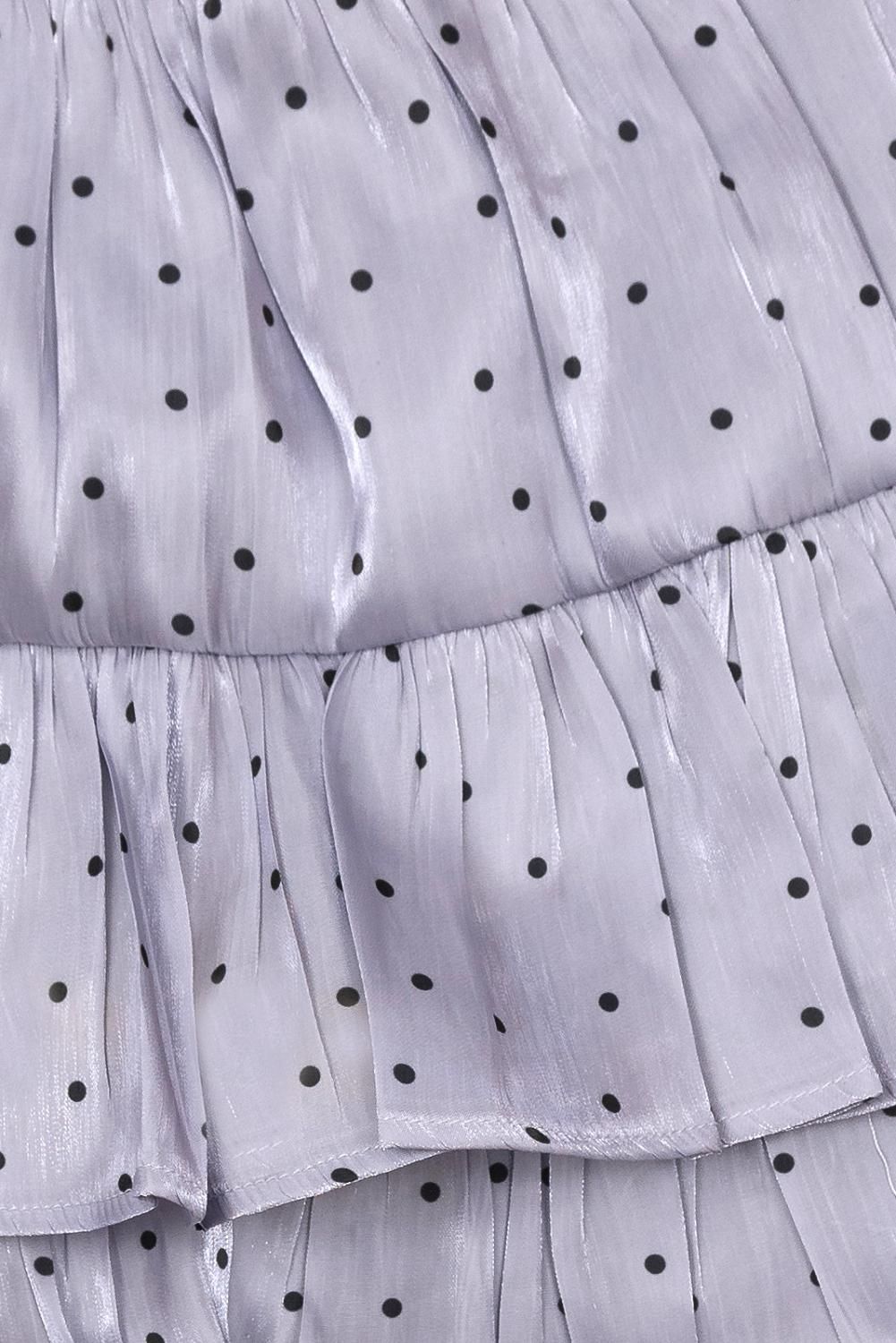Lila tečkovaná sukně
